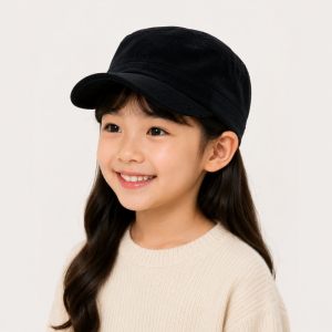 [KC인증] 남대문 유아동 코듀로이 베이직 캡 모자 (52호_블랙)