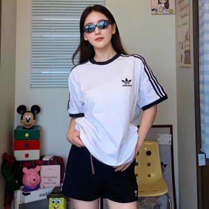 아디다스 블랙 남여공용 반팔 티 KB2459 KB2460