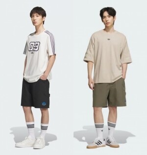 아디다스 남성 클로버 카고 쇼츠 JN1667 JN1668
