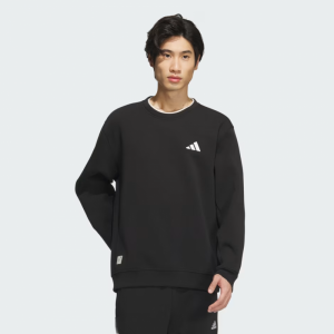 아디다스 블랙 베이직 긴팔 티셔츠 JM3410