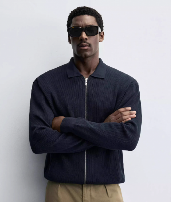 오픈마켓 우리들쇼핑,자라 맨 지퍼 니트 네이비 가디건 2142325