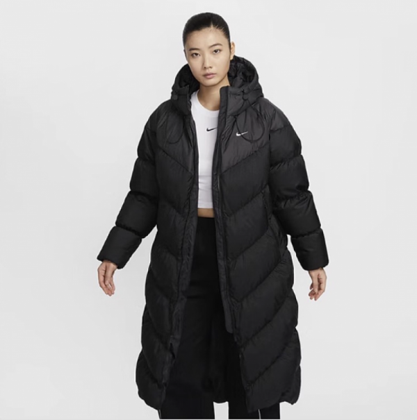 오픈마켓 우리들쇼핑,나이키 여성 다운 후드 롱 패딩 HF7894-010