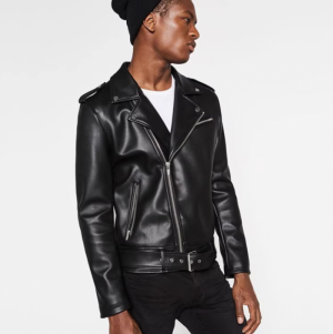 자라 남자 페이크 레더 바이크 자켓 0706346
