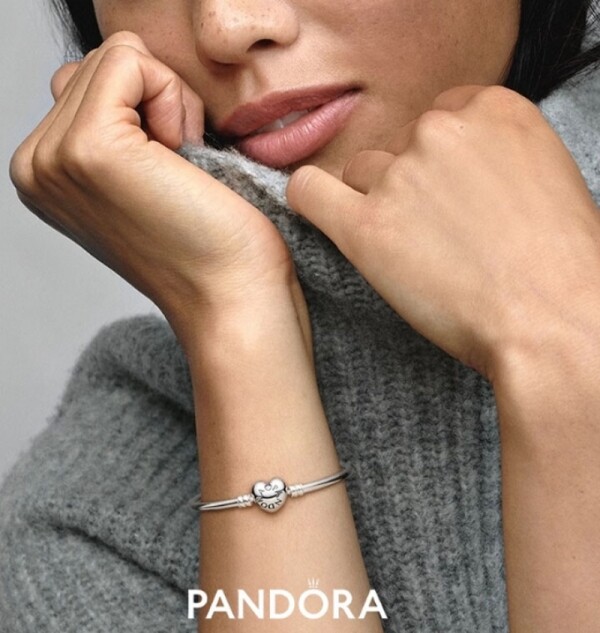 오픈마켓 우리들쇼핑,[PANDORA] 판도라 모먼트 하트 뱅글 실버 팔찌 596268
