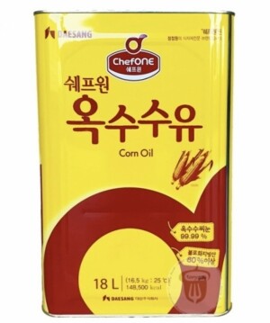 대상 청정원 쉐프원 옥수수유 18L 대용량 업소용