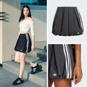 아디다스 W 아디니움 시즌3 미니 벌룬 스커트 버블 스커트 블랙 JX9208