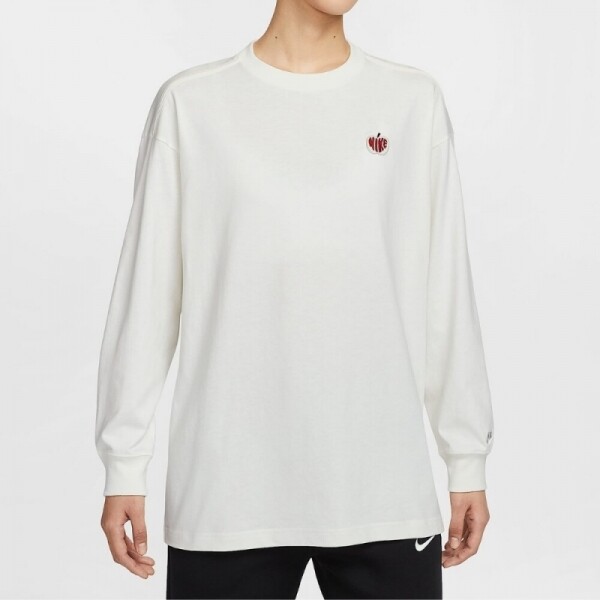 오픈마켓 우리들쇼핑,나이키 우먼스 롱슬리브 화이트 티셔츠 애플NIKE IB1670-133