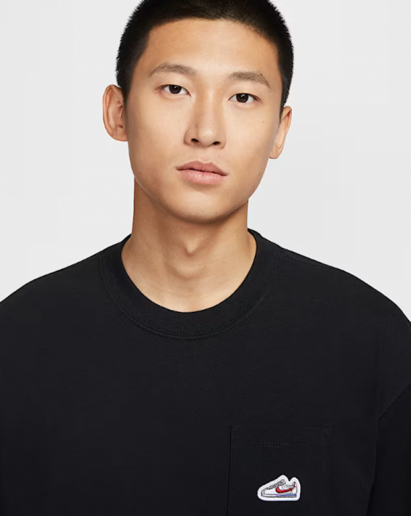 오픈마켓 우리들쇼핑,나이키 스포츠웨어 코르테즈 패치 포켓 반팔 티셔츠 블랙 IB1383-010