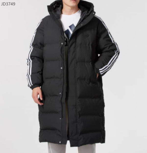 오픈마켓 우리들쇼핑,아디다스 푸퍼 다운 후드 롱패딩 파카 점퍼 커플화 패딩 블랙 JD3749