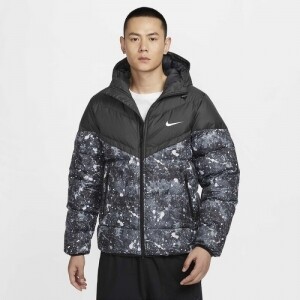 나이키 윈드러너 스톰핏 프린팅 스포츠화 맨즈 패딩 다운 점퍼 HQ4184-010