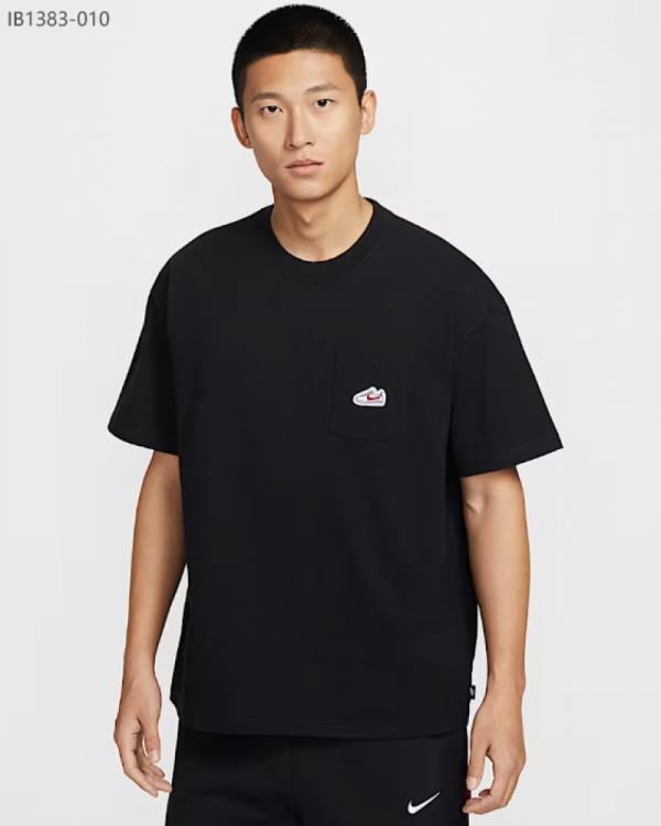 오픈마켓 우리들쇼핑,나이키 스포츠웨어 코르테즈 패치 포켓 반팔 티셔츠 블랙 IB1383-010