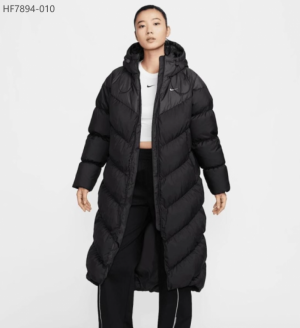나이키 스포츠화 우먼스 다운 런닝화 롱 재킷 블랙 HF7894-010