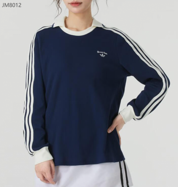 오픈마켓 우리들쇼핑,아디다스 3S 와플 니트 롱 슬리브 폴로 카라 우먼스 티셔츠 JM8012