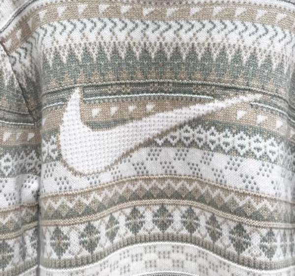 오픈마켓 우리들쇼핑,나이키 페어 아일 크루 스우시 니트 스웨터 오어 우드 브라운 FZ0126-105