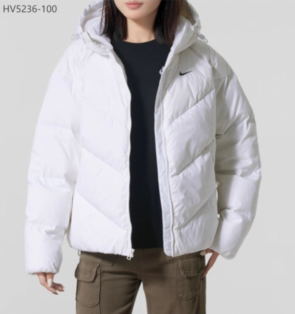 오픈마켓 우리들쇼핑,나이키 스포츠웨어 윈드푸퍼 스톰 핏 루즈 우먼스 후드 다운 패딩 HV5236-100