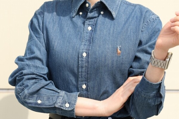 오픈마켓 우리들쇼핑,폴로 랄프로렌 청남방 여성 남성 커플용 샴브레이 데님 셔츠 블루 청셔츠