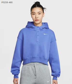 나이키 트레이닝 우먼스 오버사이즈 크롭 기모 후디 IF0259-460