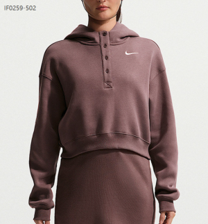 나이키 트레이닝 우먼스 오버사이즈 크롭 기모 후디 IF0259-502