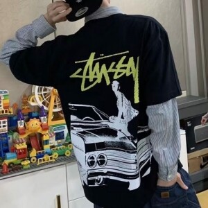 스투시 비트 크레이지 반팔 티셔츠 1905006 블랙
