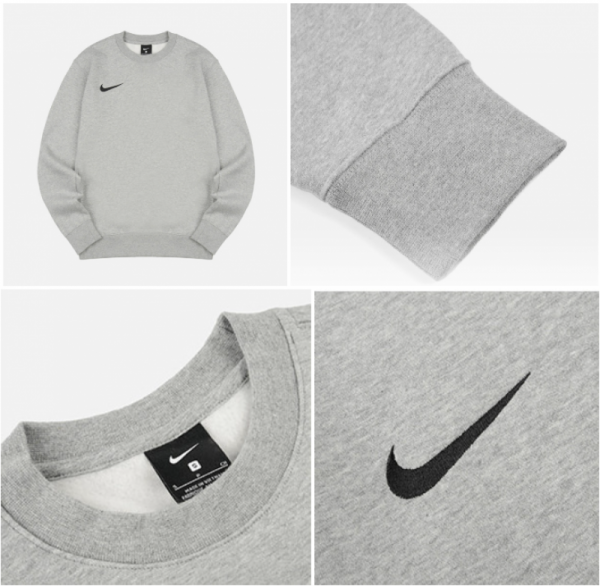 오픈마켓 우리들쇼핑,나이키 스우시 맨투맨 남녀공용 커플 남자맨투맨 긴팔 라운드 티셔츠 면 기모