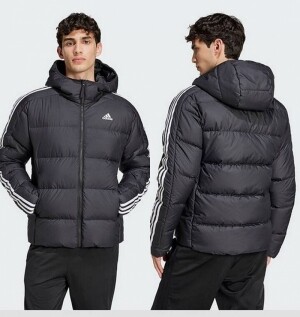 아디다스 ADIDAS 삼선 후드 다운 패딩 점퍼 JN7478