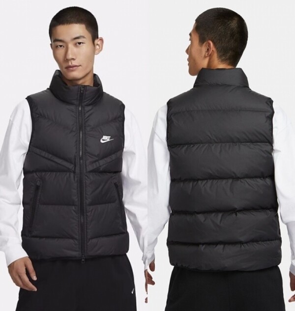 오픈마켓 우리들쇼핑,나이키 NIKE 남성 패딩 스톰핏 윈드러너 패딩 조끼 FB8184-010