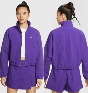나이키 NIKE 우먼스 에브리씽 우븐 리펠 UV 바람막이 집업 자켓 퍼플 보라 HJ1000-547