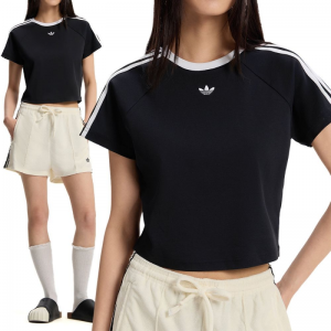 아디다스 ADIDAS 우먼스 3S 크롭 반팔 티셔츠 KT7793 KT7794