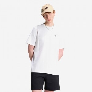 트레포일 에센셜 와플 티셔츠 KT2443 WHITE